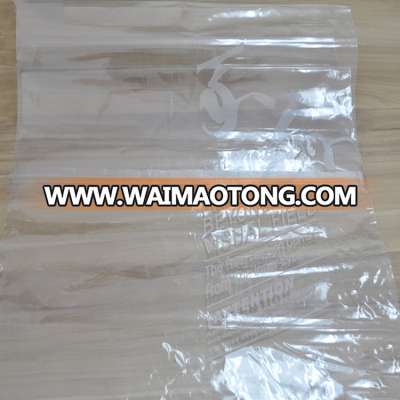 Plastic food storage packing snack size zip lock reclosable food grade clear PE plastic bag